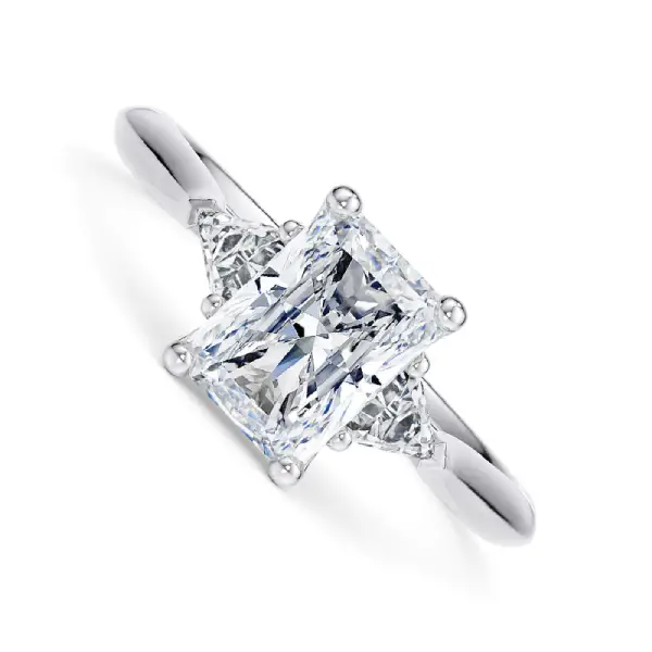 Anillos de Compromiso Talla Radiante 1