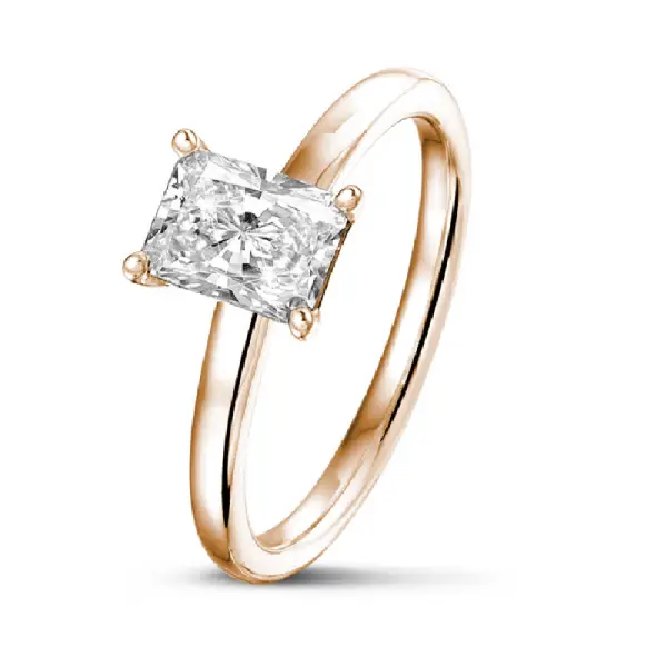 Anillos de Compromiso Talla Radiante 3