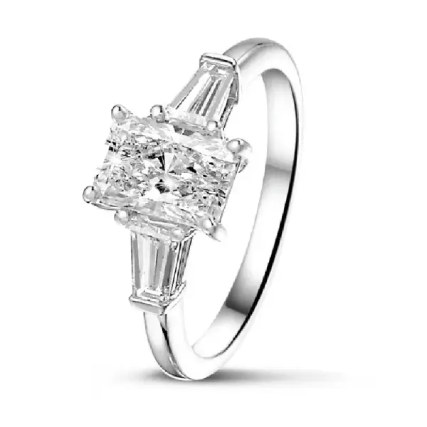 Anillos de Compromiso Talla Radiante 6