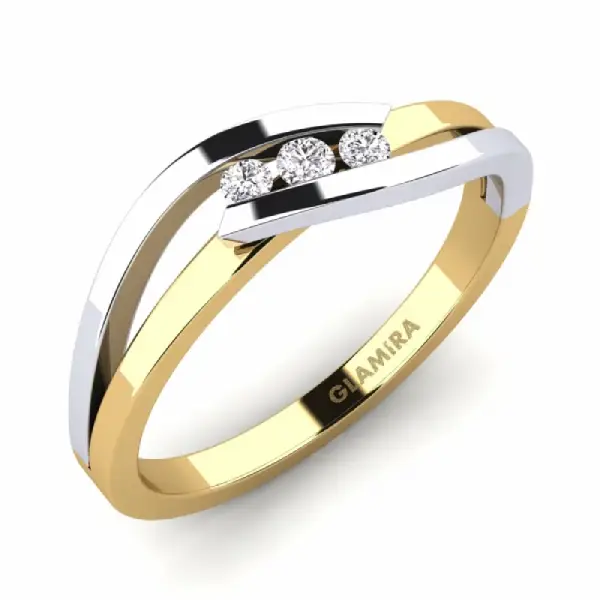Anillos de Oro Bicolor 3