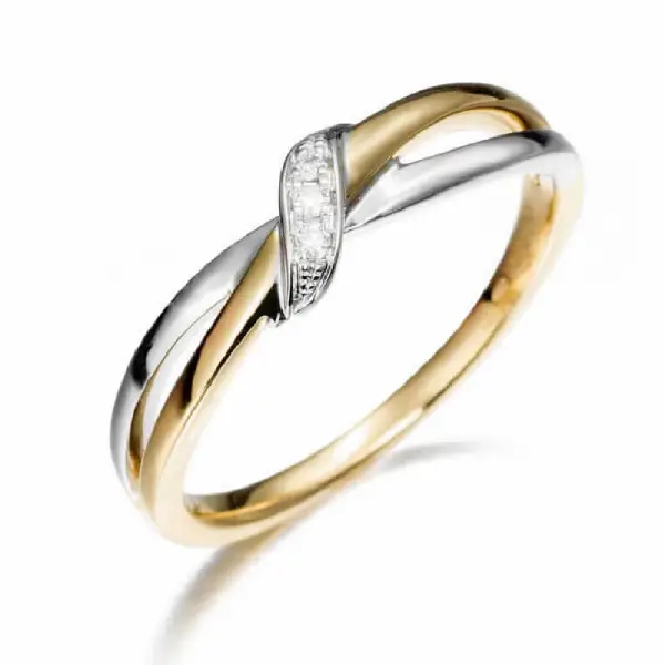 Anillos de Oro Bicolor 5