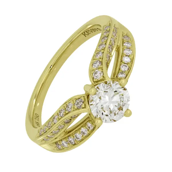 Anillos de compromiso de oro en oferta 5